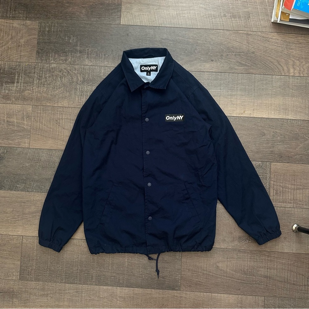 OnlyNY Men's Dark Blue bomber jacket